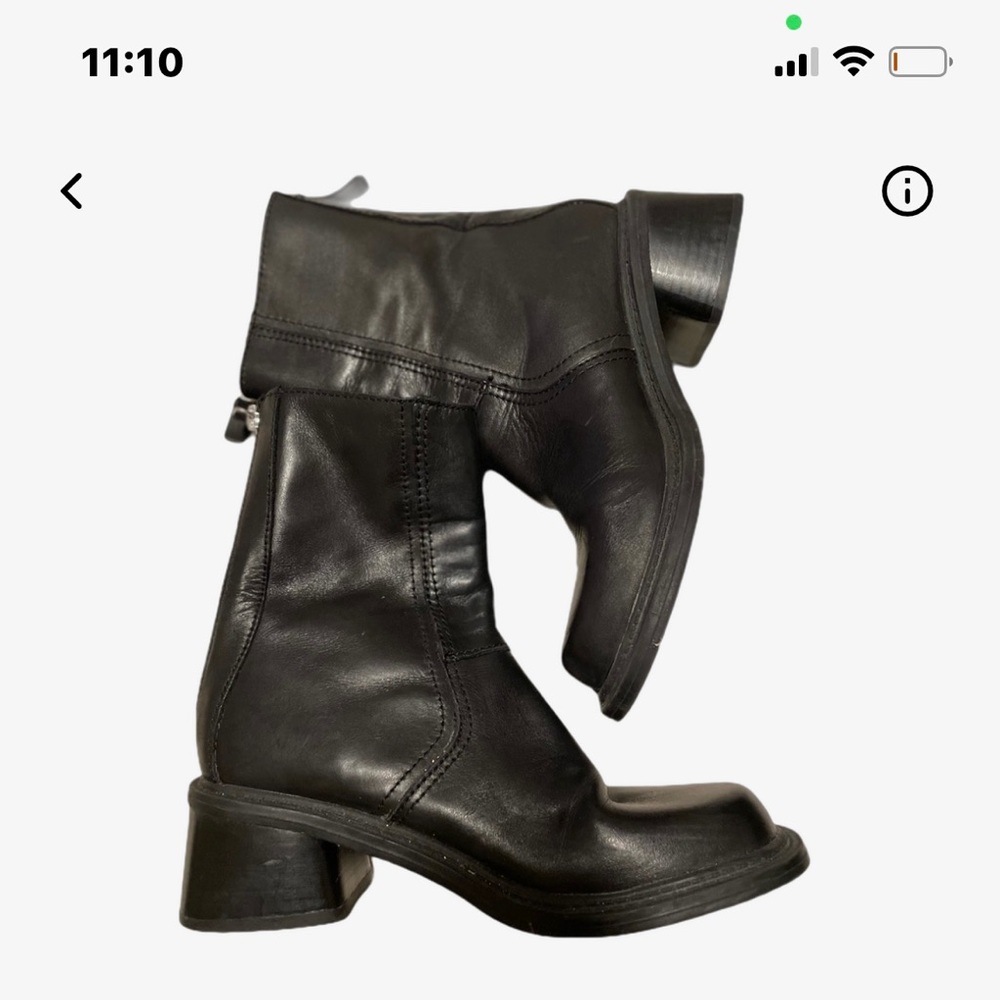 Asis black booties size 6 only worn a couple of times